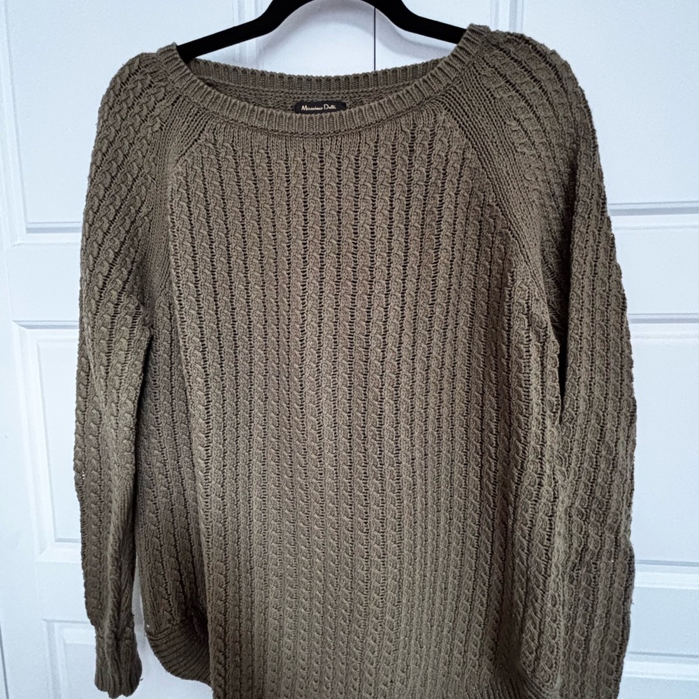 Massimo Dutti Cable Crew Sweater